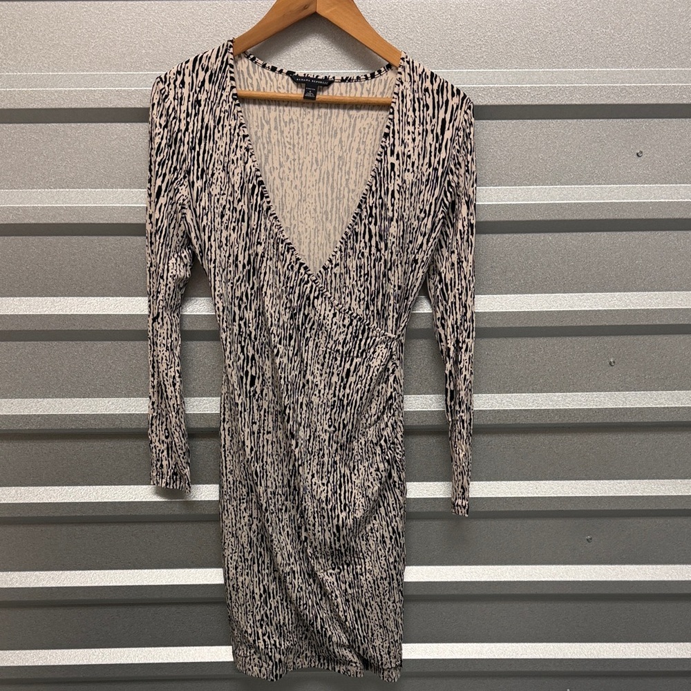 Banana Republic Women’s babydoll midi dress stretch holiday party feminine Sz Sm